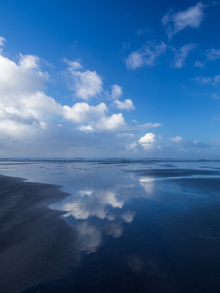 Wonderful cloud reflections on Westward Ho beach Picture Board by Tony Twyman