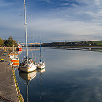 Buy canvas prints of Boats moored on the quay at Bideford in Devon by Tony Twyman