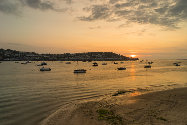 Appledore sunset taken from Instow in North Devon Picture Board by Tony Twyman