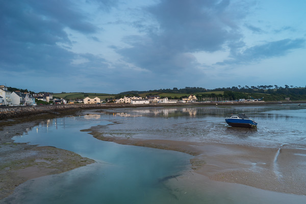 Blue hour at Instow Quay in North Devon Picture Board by Tony Twyman