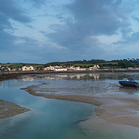 Buy canvas prints of Blue hour at Instow Quay in North Devon by Tony Twyman