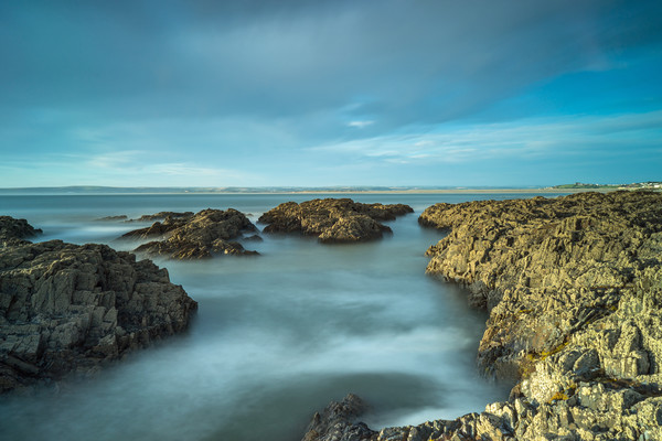 Westward Ho! rugged coastline in North Devon Picture Board by Tony Twyman