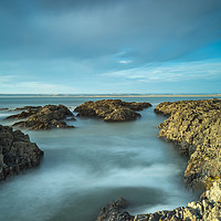 Buy canvas prints of Westward Ho! rugged coastline in North Devon by Tony Twyman