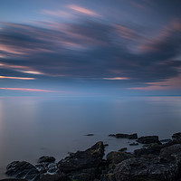 Buy canvas prints of Dramatic sunset sky on North Somerset coast by Tony Twyman