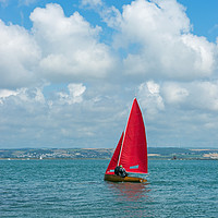 Buy canvas prints of Yacht sailing on the Torridge estuary at Instow by Tony Twyman