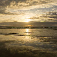 Buy canvas prints of Beautiful sunset clouds at Westward Ho! in Devon   by Tony Twyman