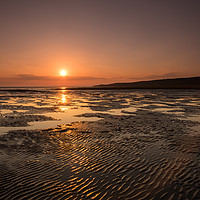 Buy canvas prints of Somerset sunset at Sandbay by Tony Twyman