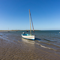 Buy canvas prints of Yachts moored on Grey sands beach at Appledore  by Tony Twyman