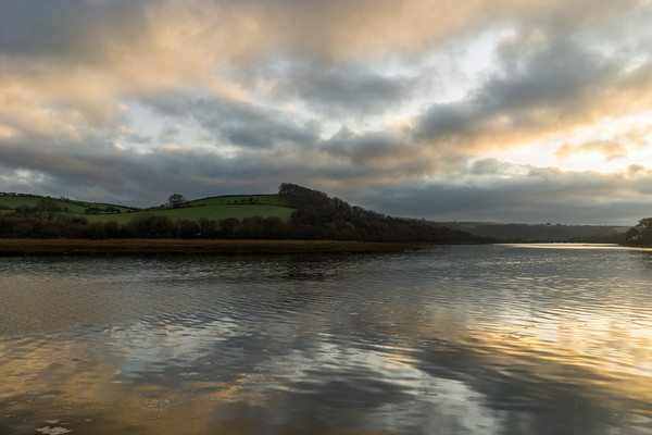 sunrise clouds on the River Torridge at Bideford Picture Board by Tony Twyman