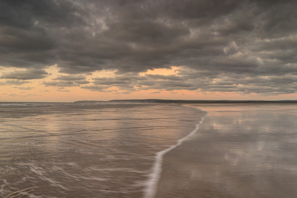 A cloudy sunset at Westward Ho! Picture Board by Tony Twyman