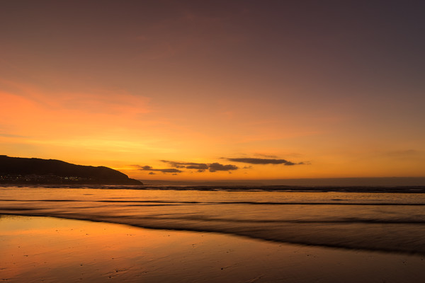 Golden Westward Ho sunset Picture Board by Tony Twyman