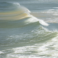 Buy canvas prints of Bideford Bay waves in North Devon by Tony Twyman