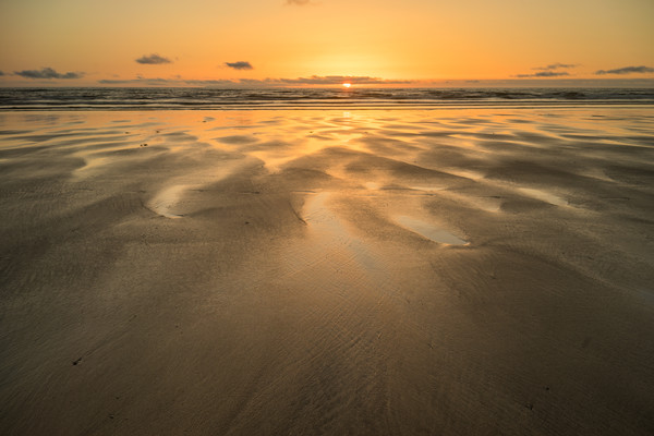 Beautiful Westward Ho sunset Picture Board by Tony Twyman
