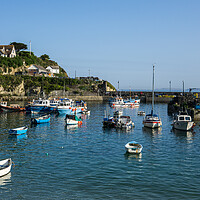 Buy canvas prints of Newquay harbour Cornwall by Tony Twyman