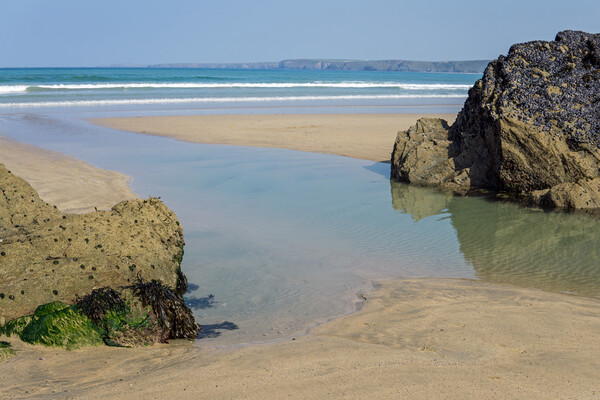 Towan beach at Newquay in Cornwall Picture Board by Tony Twyman