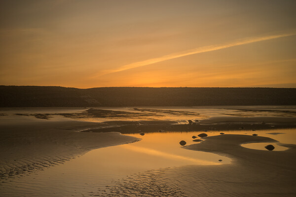 Beach sunrise at Westward Ho! Picture Board by Tony Twyman