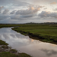 Buy canvas prints of Moody clouds over Northam Burrows by Tony Twyman