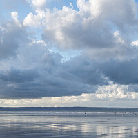 Buy canvas prints of Big Moody sky at Saunton Beach by Tony Twyman