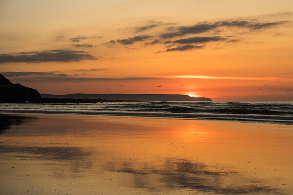 Golden sunset at Westward Ho! Picture Board by Tony Twyman