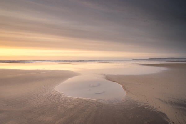 The tranqulity of a beach sunset Picture Board by Tony Twyman