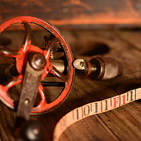 Buy canvas prints of Hand Drill & Measuring Tape                        by Edward Laxton