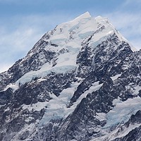 Buy canvas prints of The Peak of Mt. Cook           by Edward Laxton