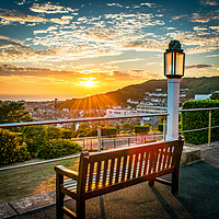 Buy canvas prints of Sunset view from National Library of Wales. by Rhodri Jones