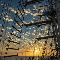Buy canvas prints of 1000 Miles from Anywhere - Lord Nelson Rigging by Jenny Martin