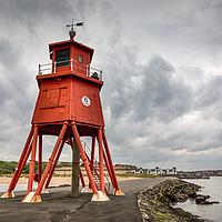 Buy canvas prints of Herd Lighthouse by Tyne Tees Photography