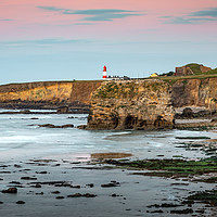 Buy canvas prints of Low Tide at Marsden Rock by Tyne Tees Photography