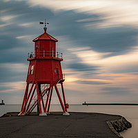 Buy canvas prints of Herd Lighthouse by Tyne Tees Photography