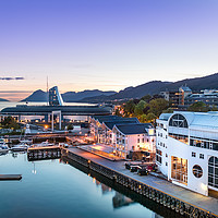 Buy canvas prints of The Port of Molde at evening, Norway. by RUBEN RAMOS