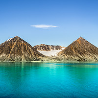 Buy canvas prints of Smeerenburg bay and glaciers in Svalbard. by RUBEN RAMOS