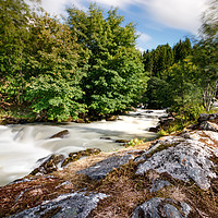 Buy canvas prints of The river Geirangerelvi in Geiranger, Norway. by RUBEN RAMOS