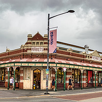 Buy canvas prints of Panoramic view of the Old City Market of Fremantle by RUBEN RAMOS