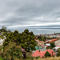 Buy canvas prints of Panoramic view of the city center and port of Burn by RUBEN RAMOS