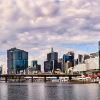 Buy canvas prints of The Pier 26 and Darling Harbour, Sydney.   by RUBEN RAMOS