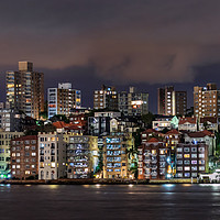Buy canvas prints of Cityscape at Sydney Harbor at night,  by RUBEN RAMOS
