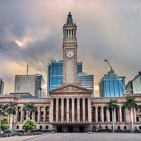 Buy canvas prints of The Brisbane City Council located, Australia.  by RUBEN RAMOS