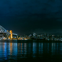 Buy canvas prints of Panoramic view of the Sydney bridge and the Opera  by RUBEN RAMOS