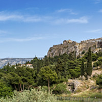 Buy canvas prints of The Themistoclean Ancient Wall of Pnyx, Athens. by RUBEN RAMOS