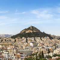 Buy canvas prints of The Lycabettus Hill, Athens, Greece. by RUBEN RAMOS