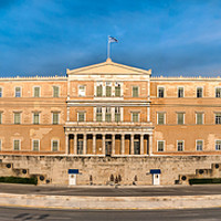 Buy canvas prints of The Greek Parliament buiding, Athens. by RUBEN RAMOS