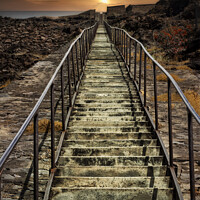 Buy canvas prints of The Jacob Ladder in St Helena. by RUBEN RAMOS
