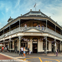 Buy canvas prints of The Sail and Anchor bar - restaurant at Fremantle, Australia. by RUBEN RAMOS