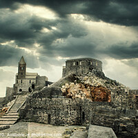 Buy canvas prints of St. Peter's Church in Portovenere, Italy. by RUBEN RAMOS