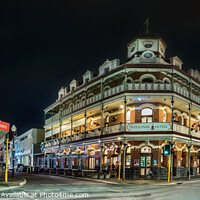 Buy canvas prints of The National Hotel vintage building in Fremantle.  by RUBEN RAMOS