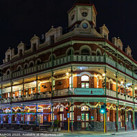 Buy canvas prints of The National Hotel in Fremantle, Australia.  by RUBEN RAMOS