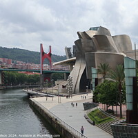 Buy canvas prints of The Guggenheim Museum in Bilbao by Joyce Nelson
