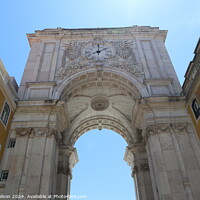 Buy canvas prints of Rua Augusta Arch in Lisbon by Joyce Nelson